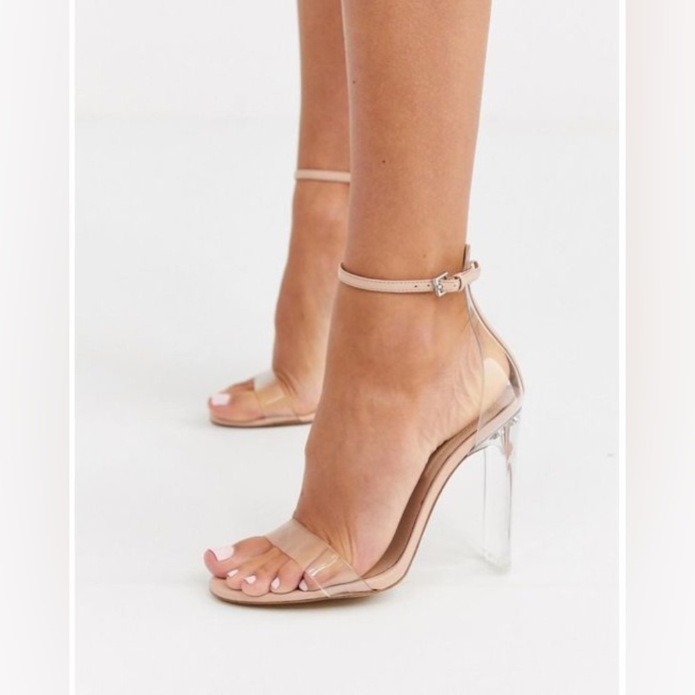 Aldo Nude Clear Heels
